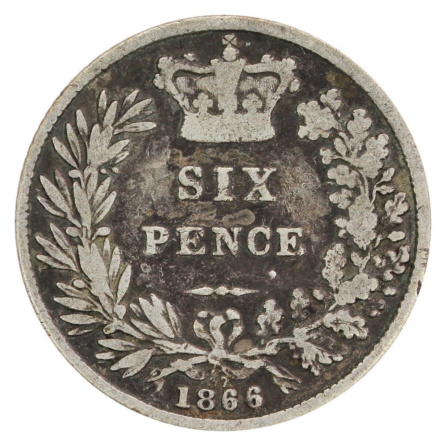 Great Britain 1866 Die #37 6 Pence VG-F (VG10)