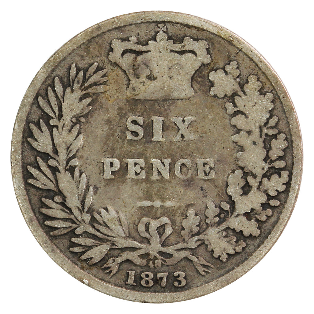 Great Britain 1873 Die #48 6 Pence Very Good (VG8)
