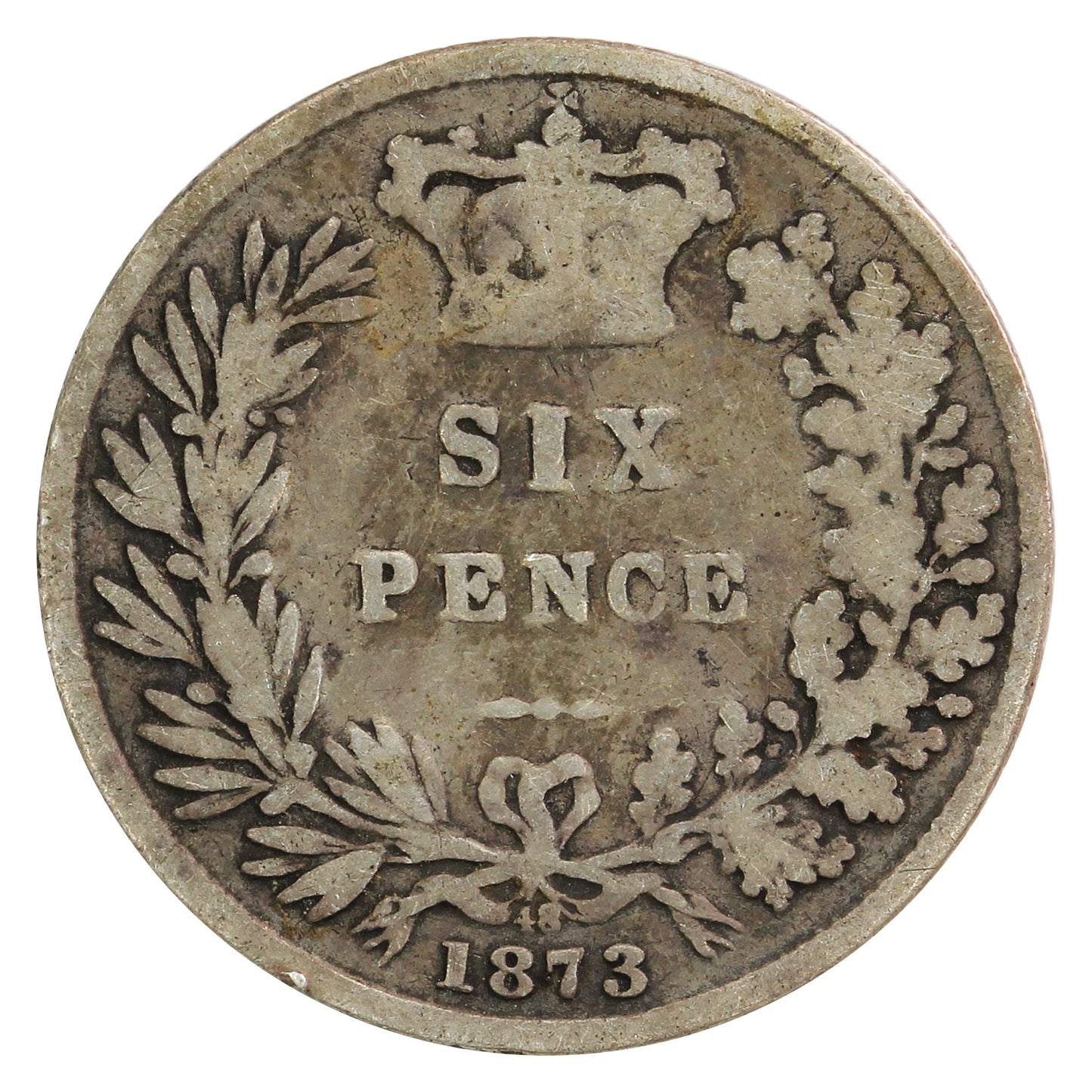 Great Britain 1873 Die #48 6 Pence Very Good (VG8)