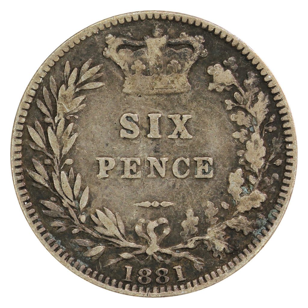 Great Britain 1881 6 Pence Fine (F12)