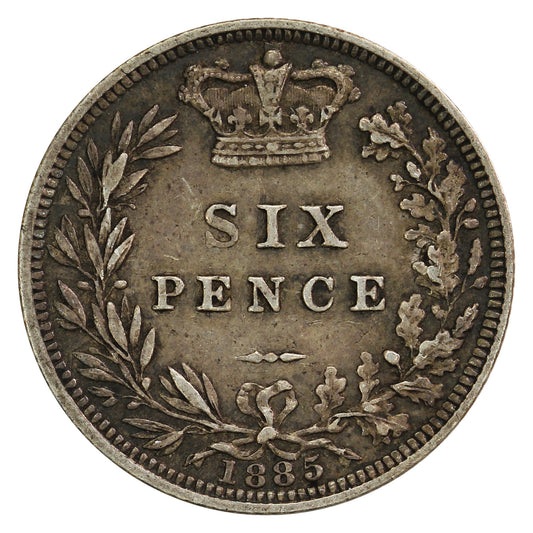 Great Britain 1885 6 Pence VF-EF (VF30)