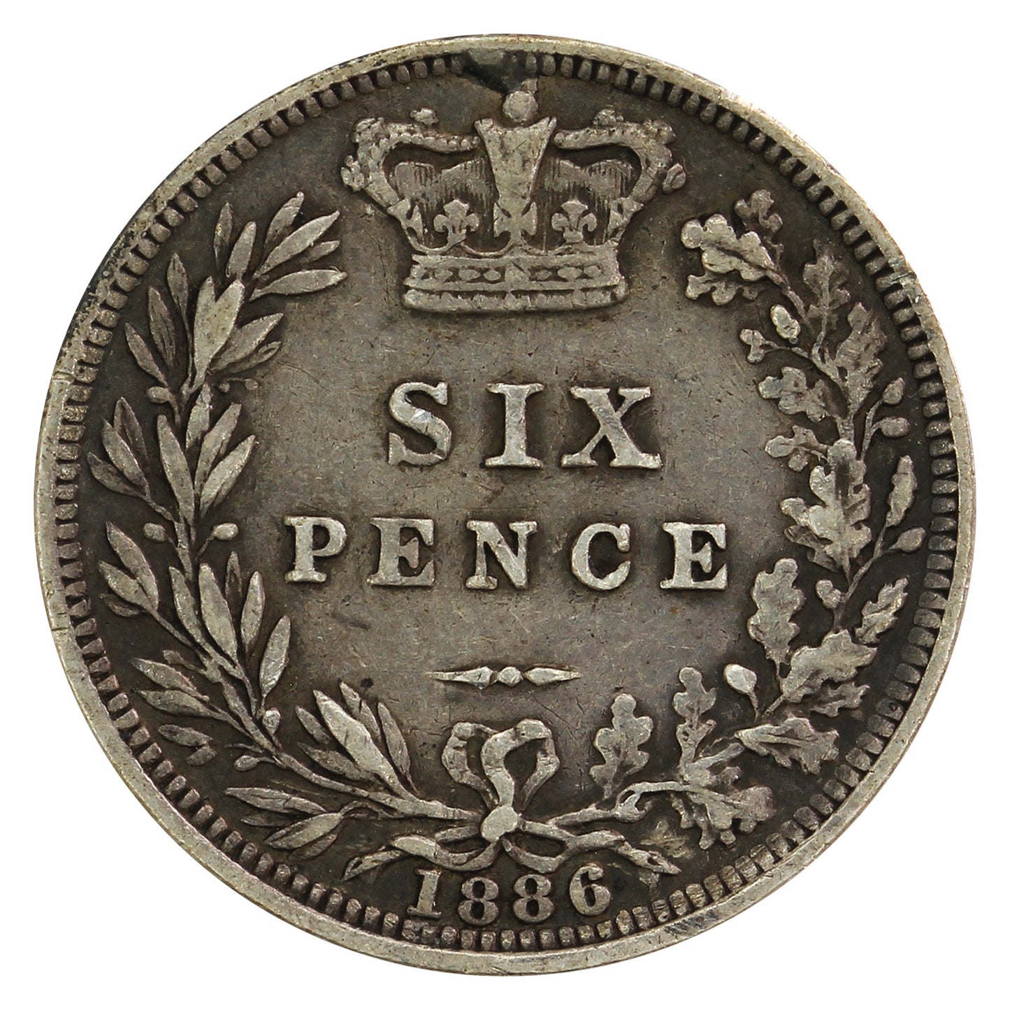 Great Britain 1886 6 Pence Very Fine (VF20)