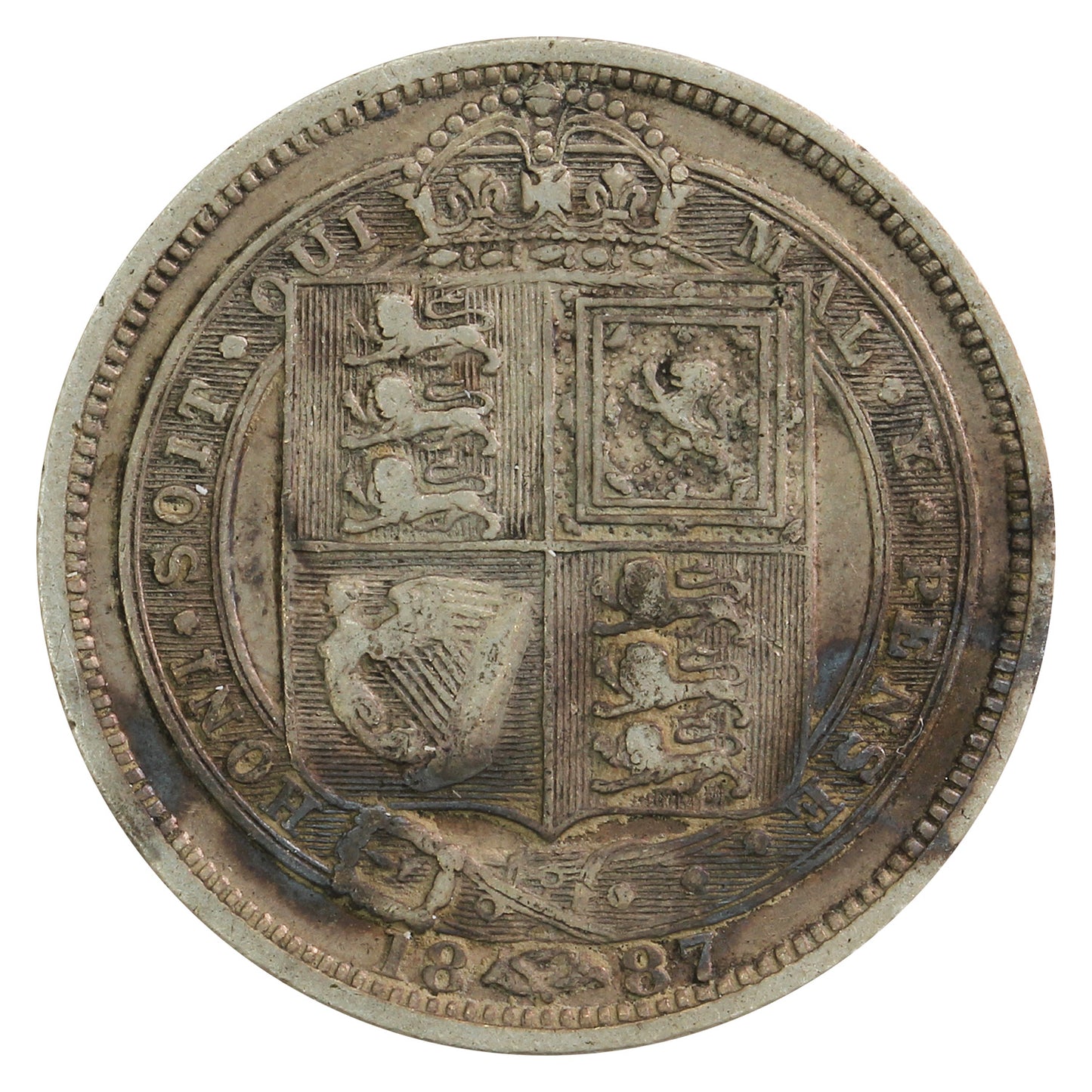 Great Britain 1887 Jubilee 6 Pence Very Fine (VF20)