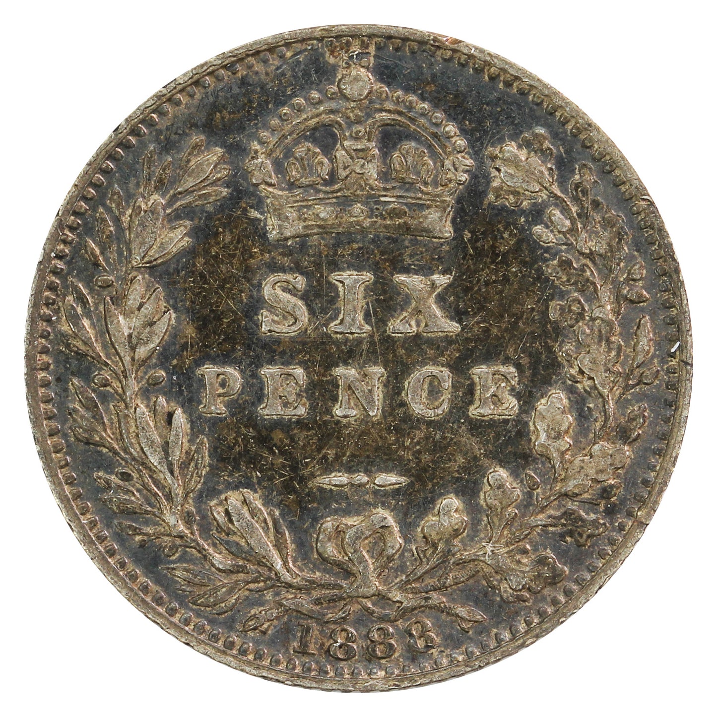 Great Britain 1888 6 Pence VF-EF (VF30)