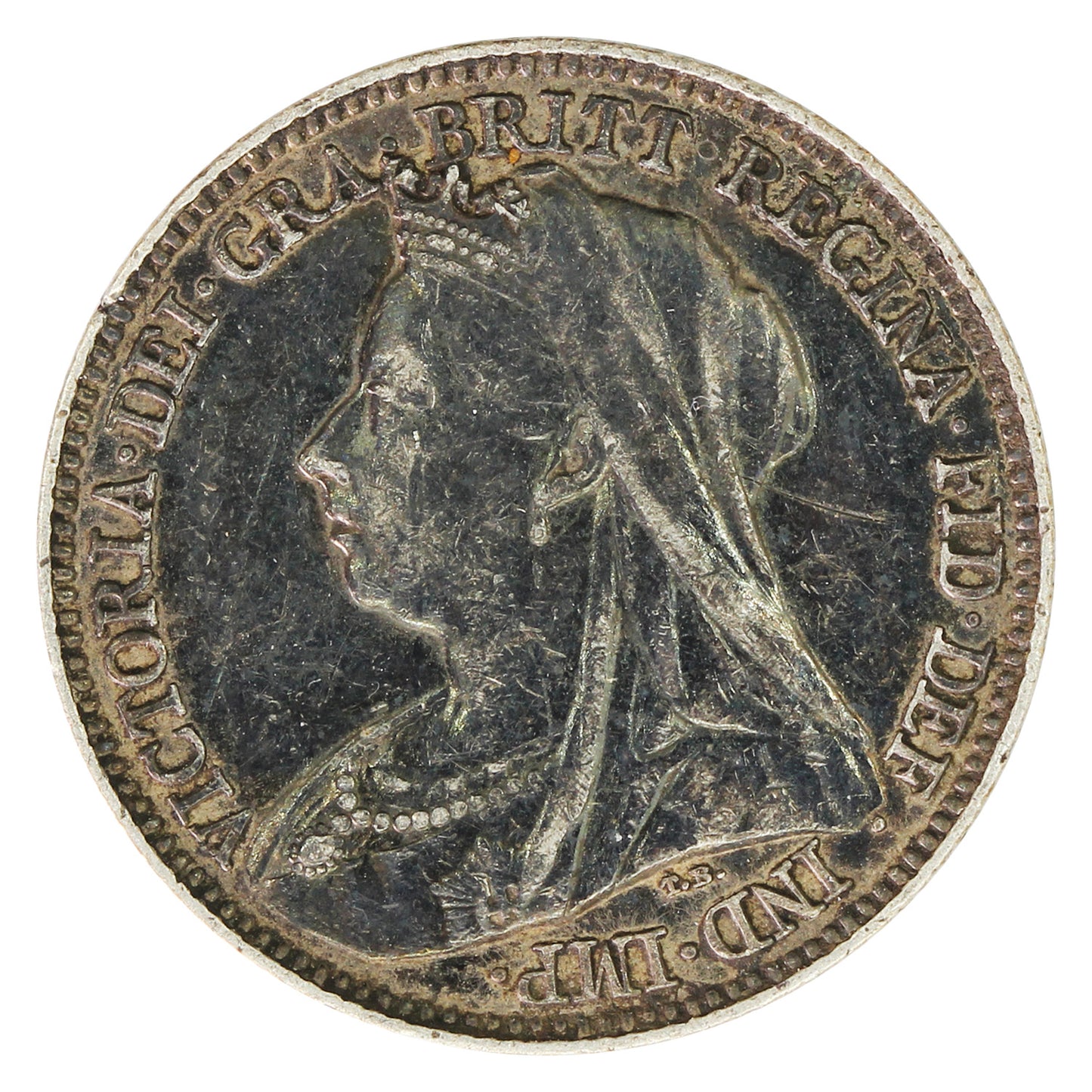 Great Britain 1897 6 Pence Very Fine (VF20)