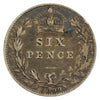 Great Britain 1899 6 Pence F-VF (F15)