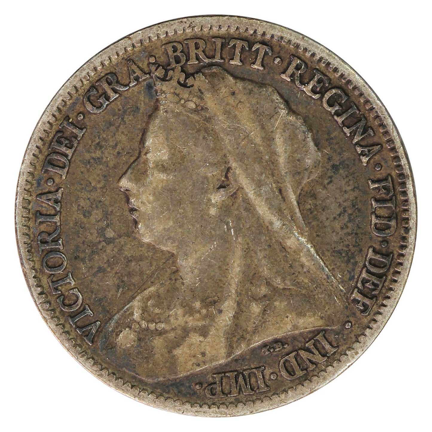 Great Britain 1899 6 Pence F-VF (F15)