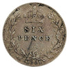 Great Britain 1901 6 Pence VF-EF (VF30)