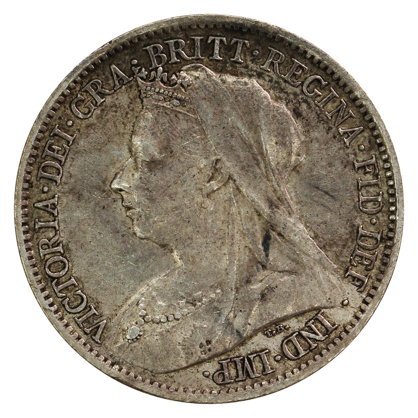 Great Britain 1901 6 Pence VF-EF (VF30)