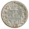 Great Britain 1902 6 Pence AU-UNC (AU55)