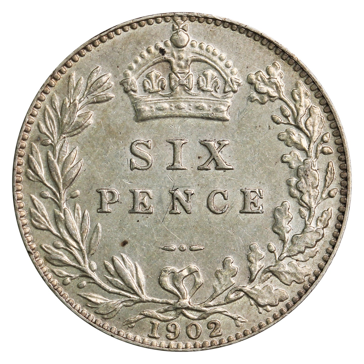 Great Britain 1902 6 Pence EF-AU (EF45)
