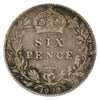 Great Britain 1902 6 Pence Fine (F12)