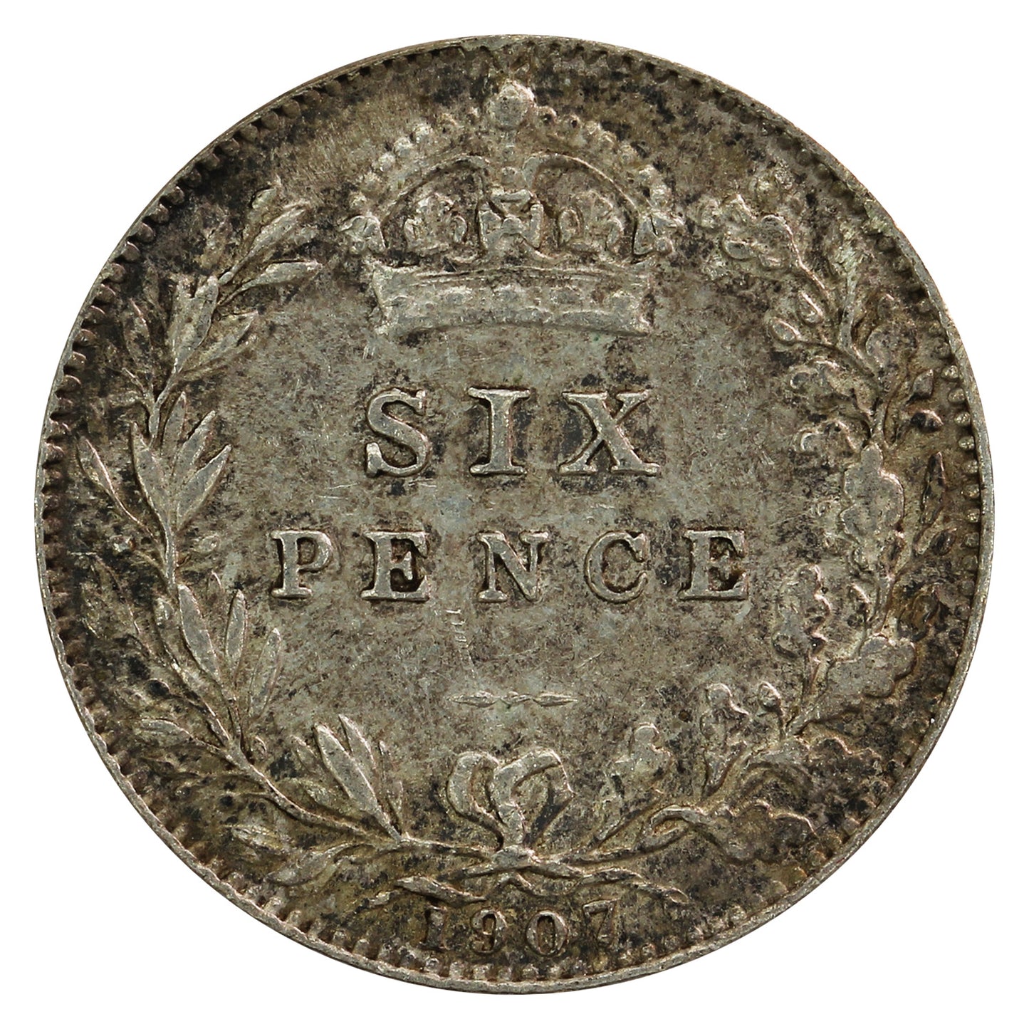 Great Britain 1907 6 Pence Extra Fine (EF40)