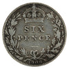 Great Britain 1908 6 Pence Fine (F12)