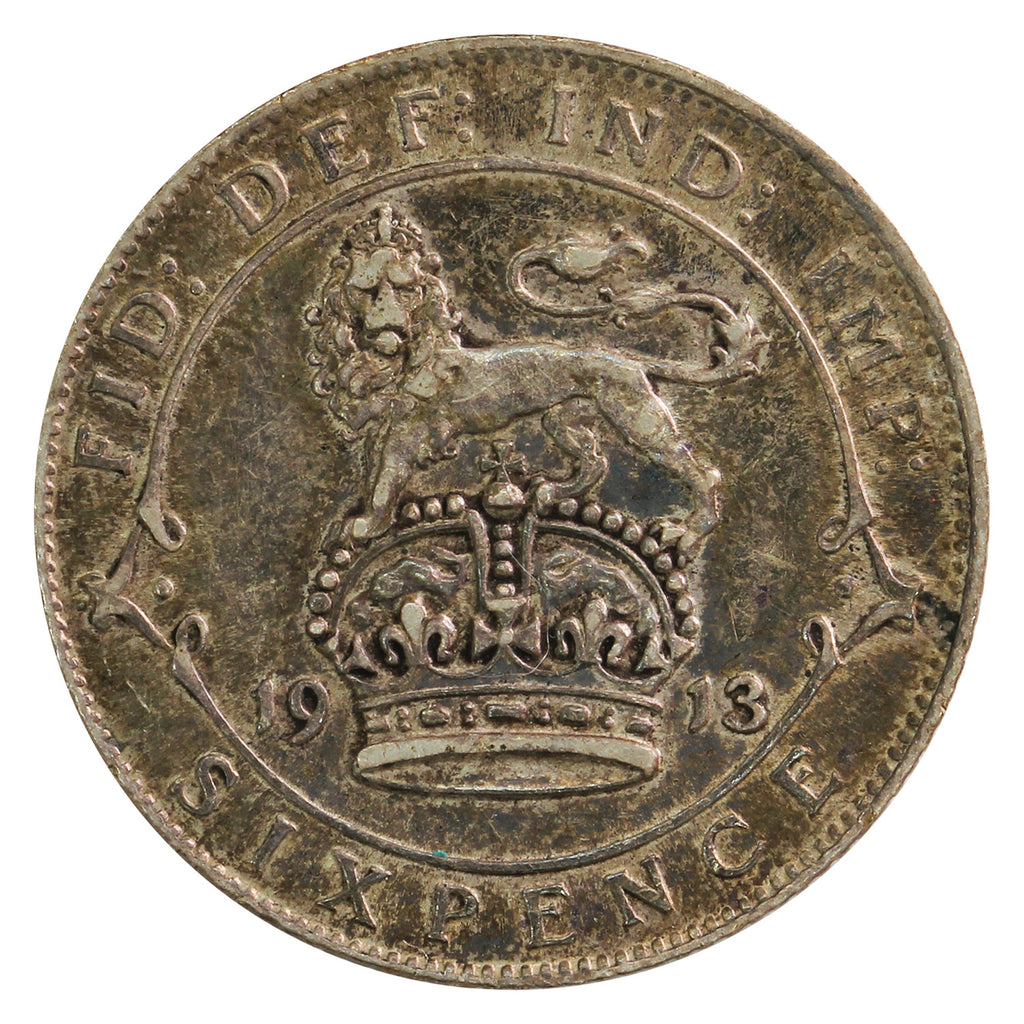 Great Britain 1913 6 Pence Extra Fine (EF40)