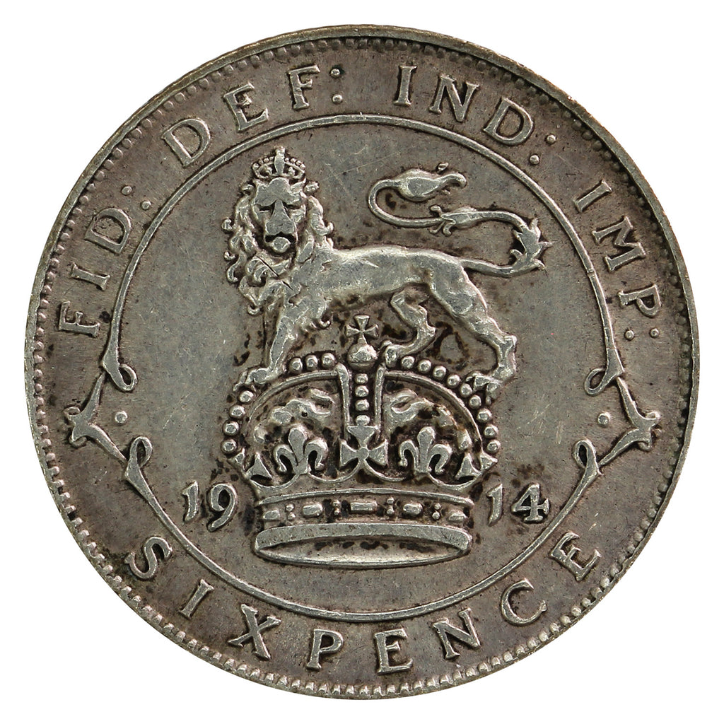 Great Britain 1914 6 Pence Extra Fine (EF40)