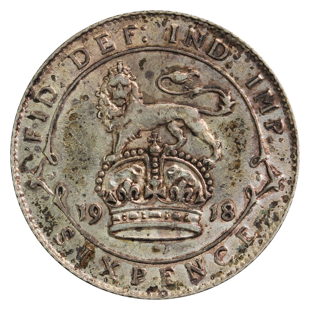 Great Britain 1918 6 Pence EF-AU (EF45)