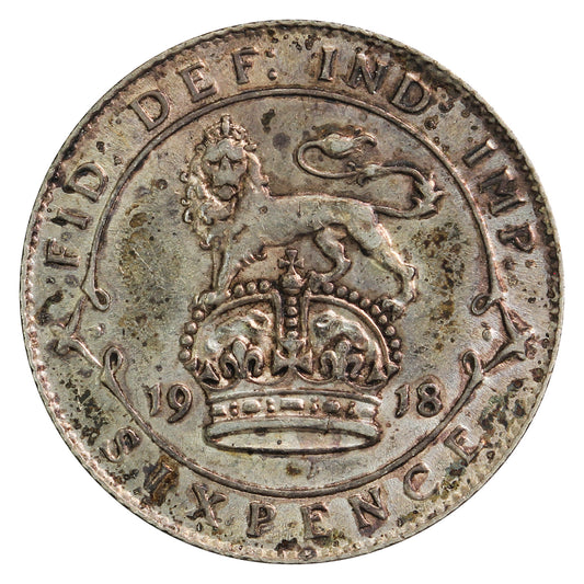 Great Britain 1918 6 Pence EF-AU (EF45)