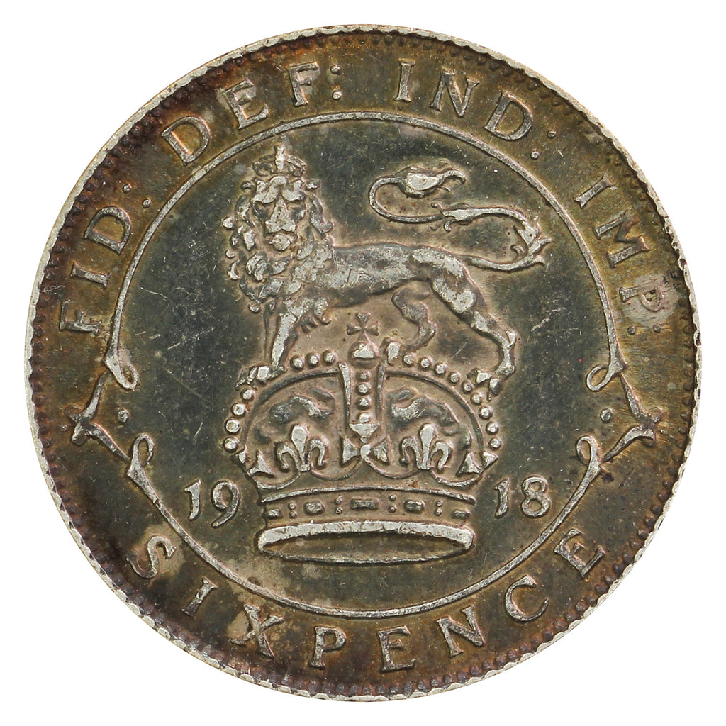 Great Britain 1918 6 Pence Very Fine (VF20)