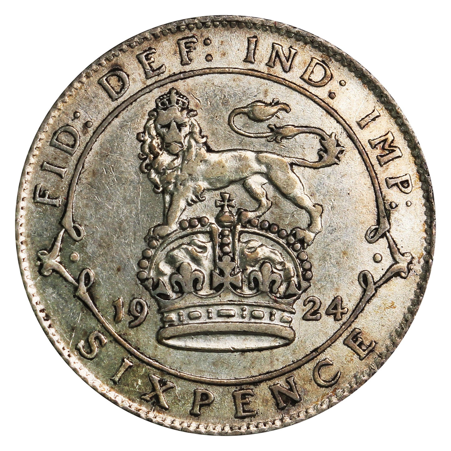 Great Britain 1924 6 Pence Extra Fine (EF40)