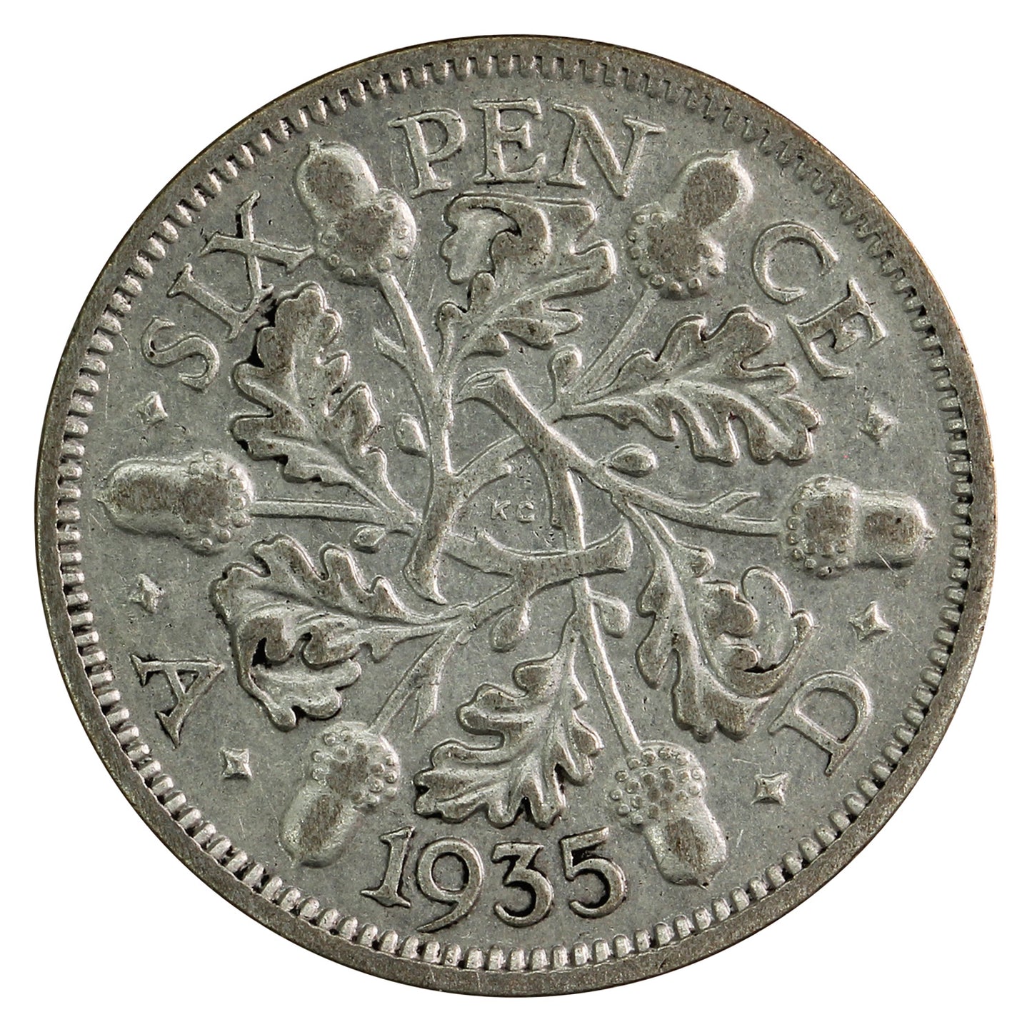 Great Britain 1935 6 Pence Circulated