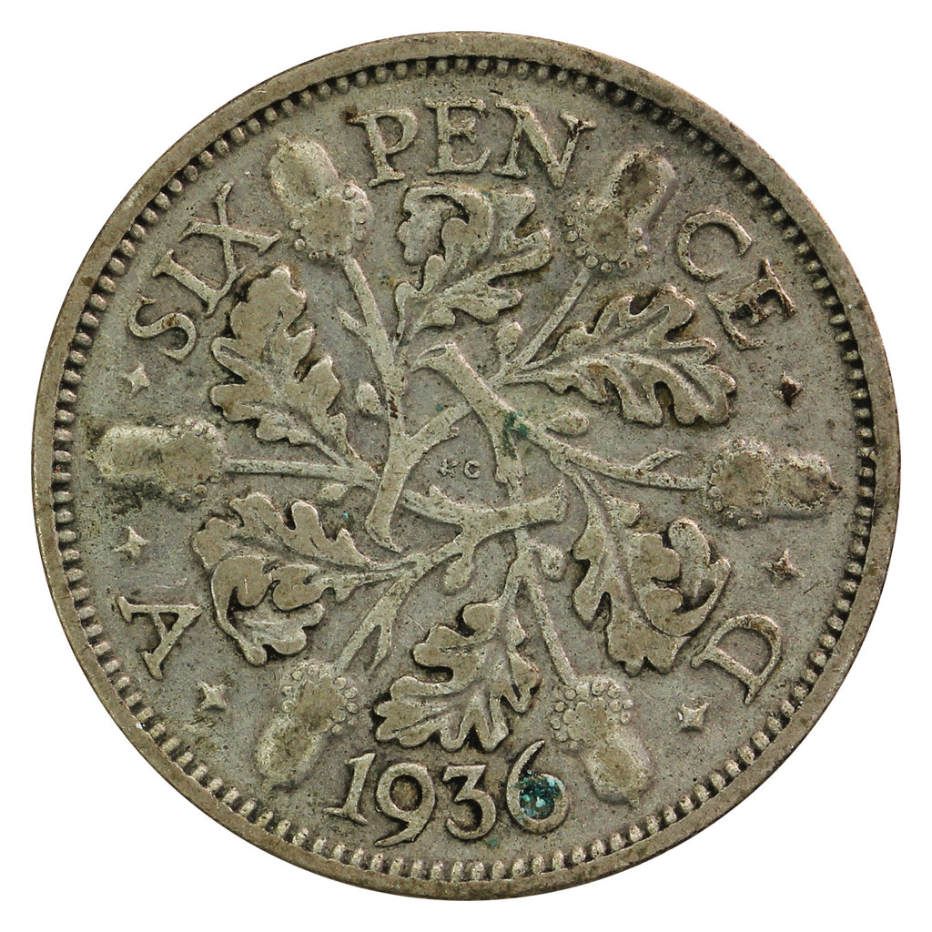 Great Britain 1936 6 Pence Circulated