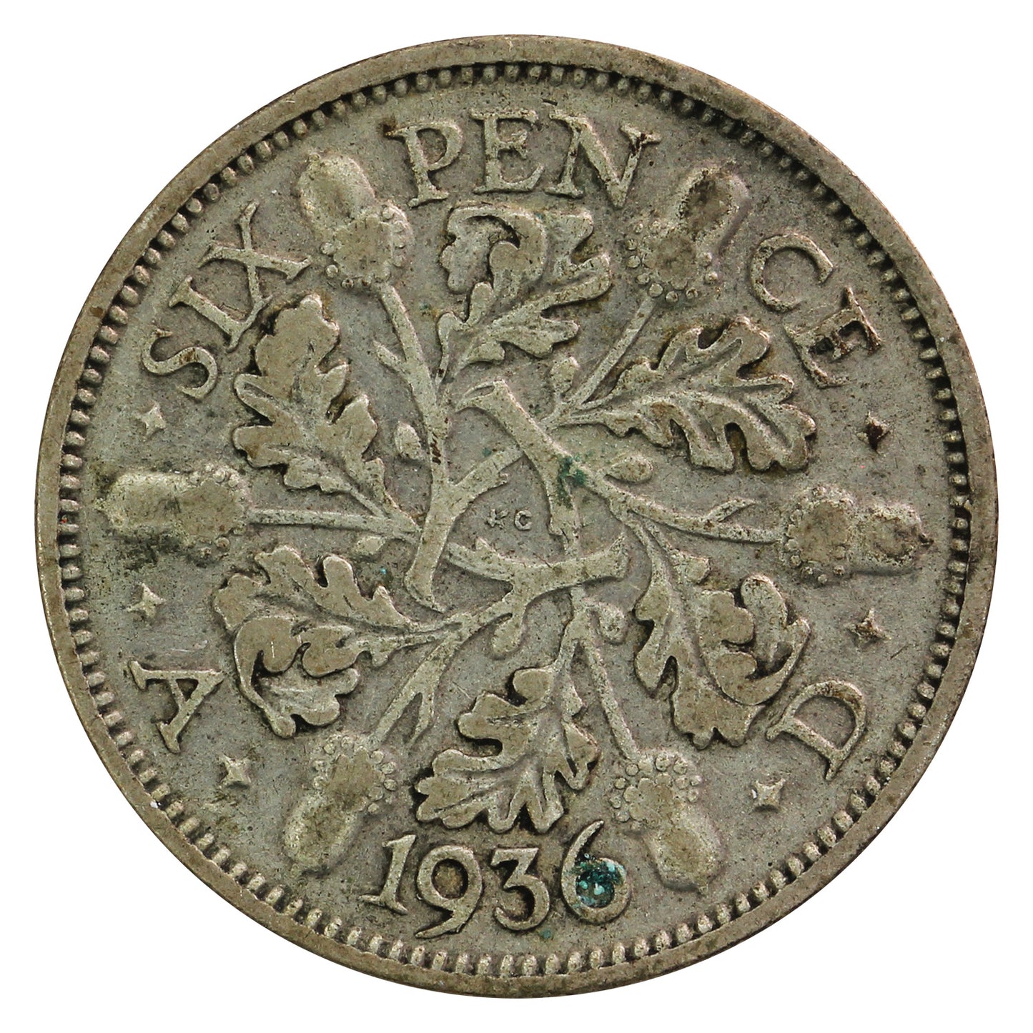 Great Britain 1936 6 Pence Circulated