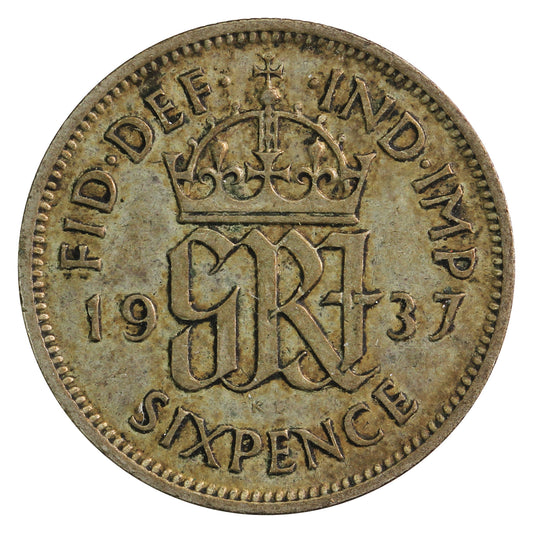 Great Britain 1937 6 Pence Circulated