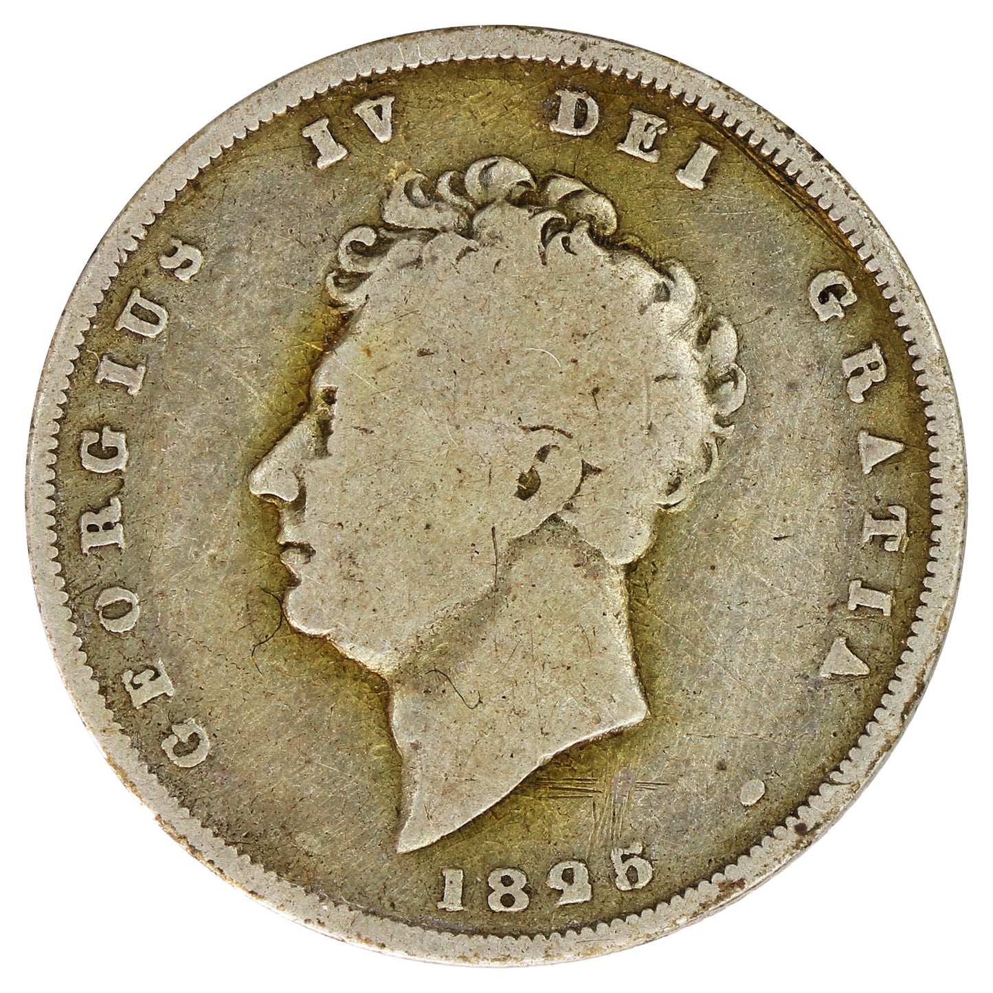 Great Britain 1825 George IV Shilling Very Good (VG8)