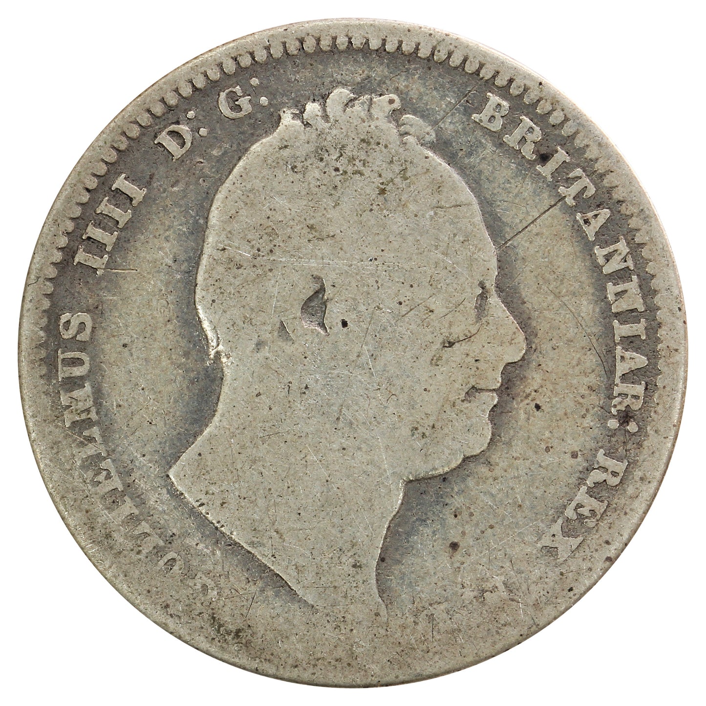 Great Britain 1836 Shilling G-VG (G6)