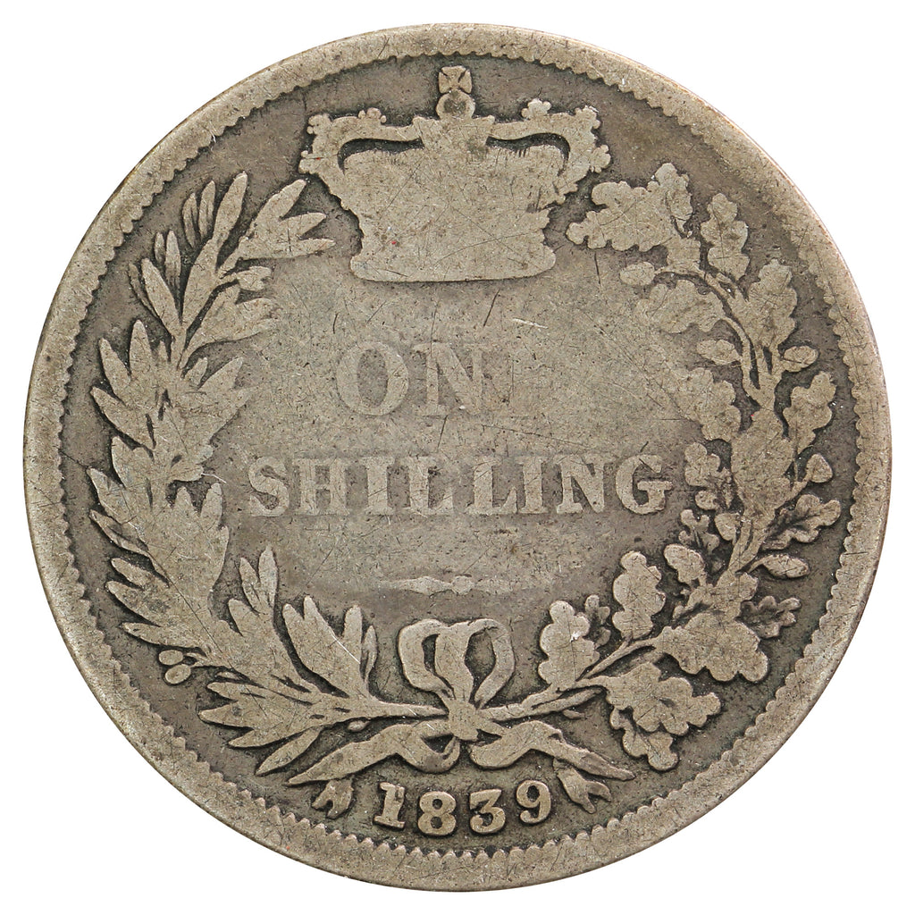 Great Britain 1839 Shilling G-VG (G6)