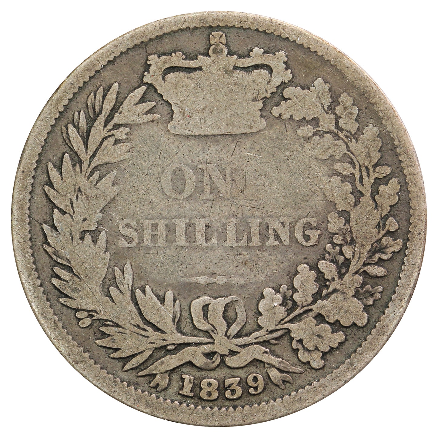 Great Britain 1839 Shilling G-VG (G6)