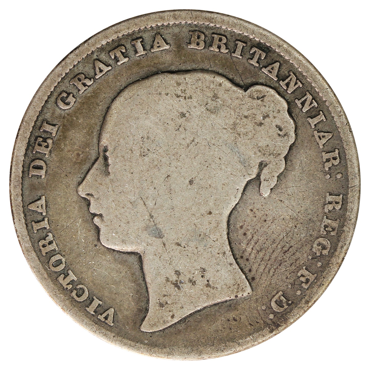 Great Britain 1839 Shilling G-VG (G6)