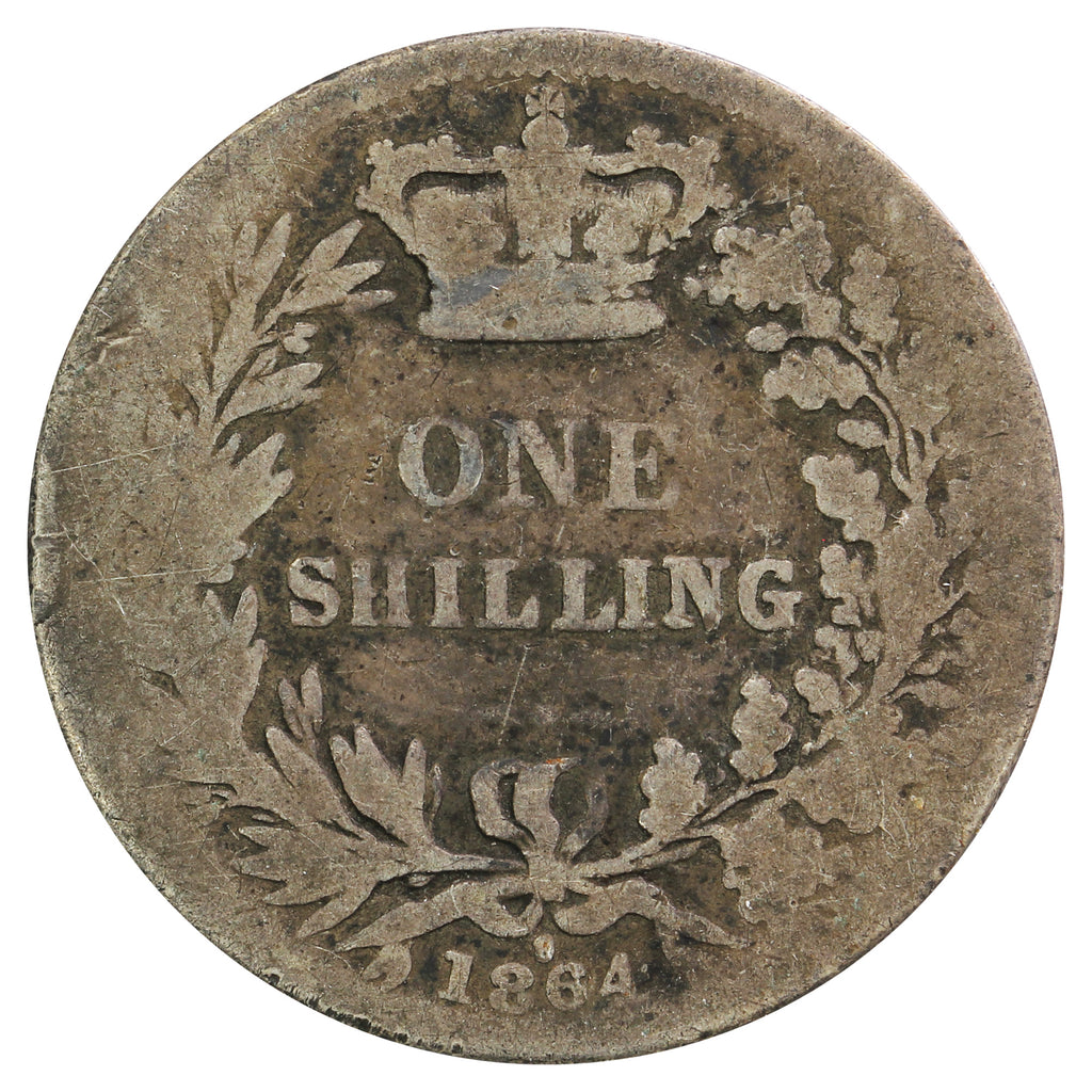 Great Britain 1864 Shilling G-VG (G6)
