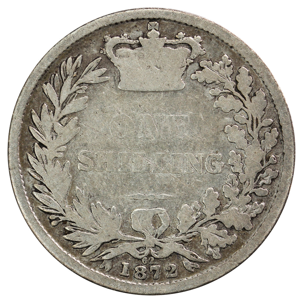 Great Britain 1872 Die #62 Shilling Good (G-4)