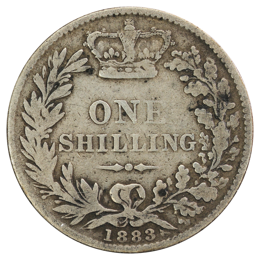 Great Britain 1883 Shilling VG-F (VG10)