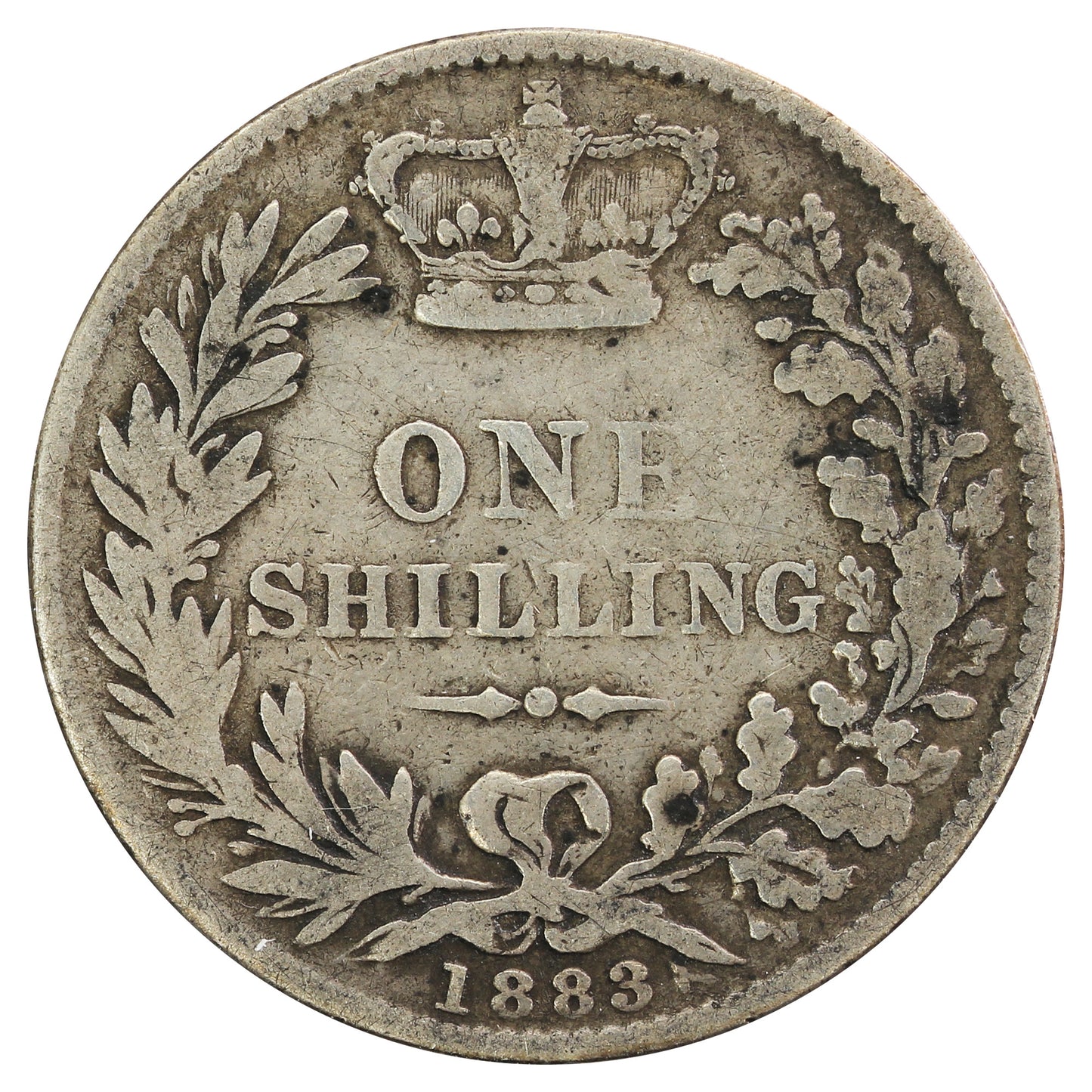 Great Britain 1883 Shilling VG-F (VG10)