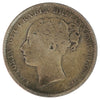 Great Britain 1884 Shilling VG-F (VG10)