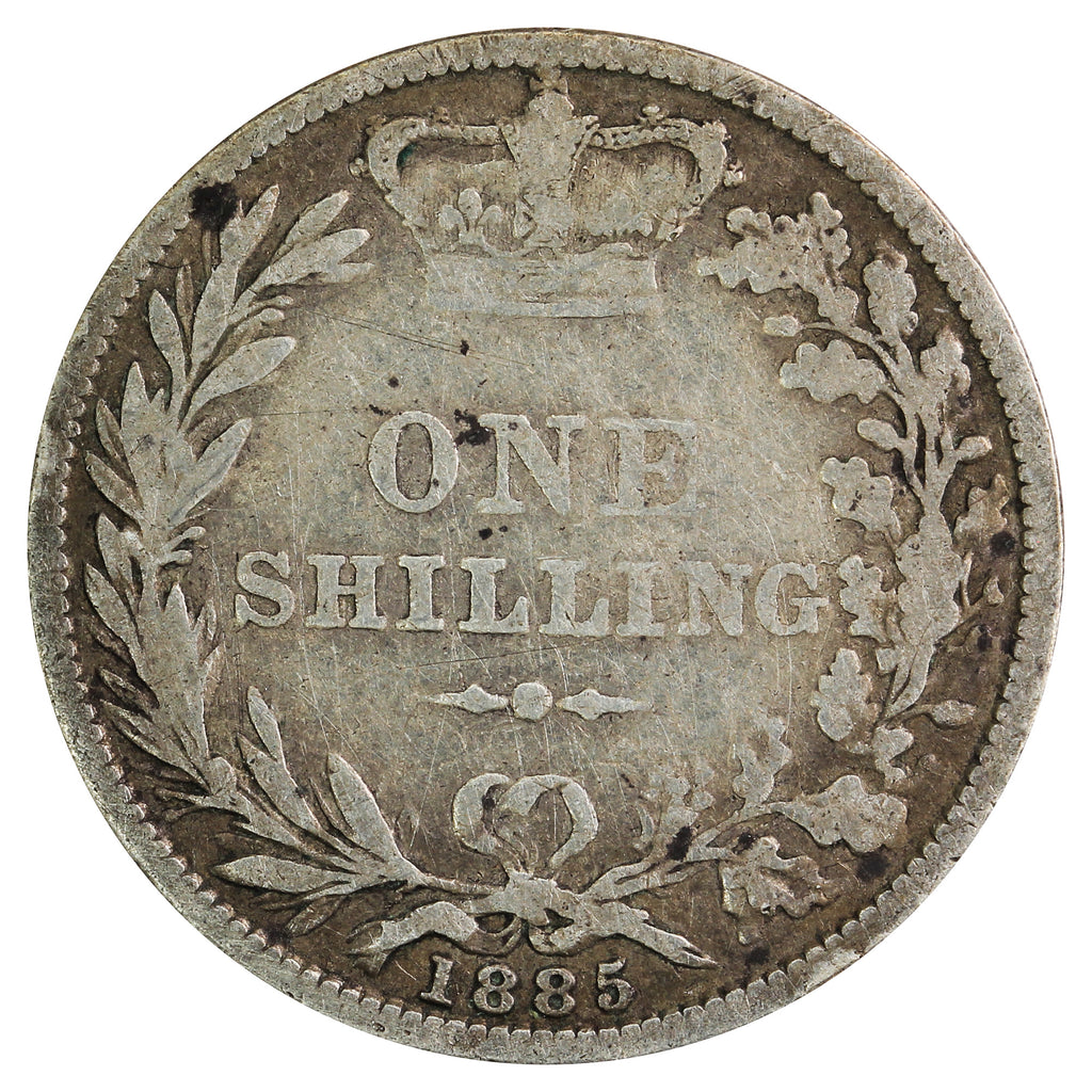 Great Britain 1885 Shilling Fine (F12)