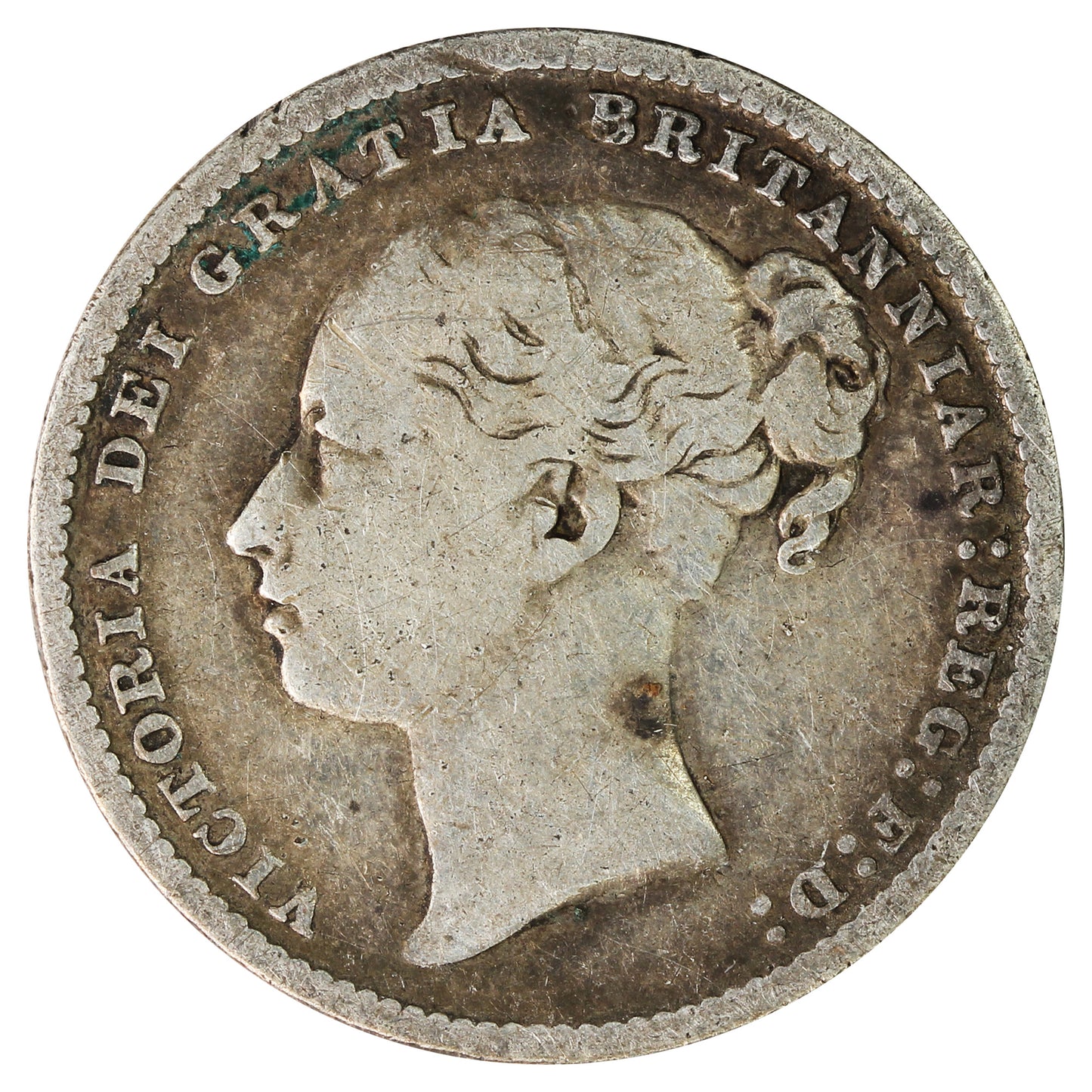 Great Britain 1885 Shilling Fine (F12)