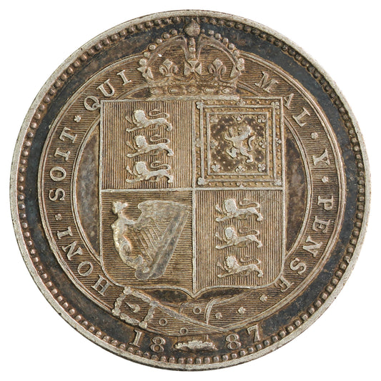 Great Britain 1887 Jubilee Shilling VF-EF (VF30)