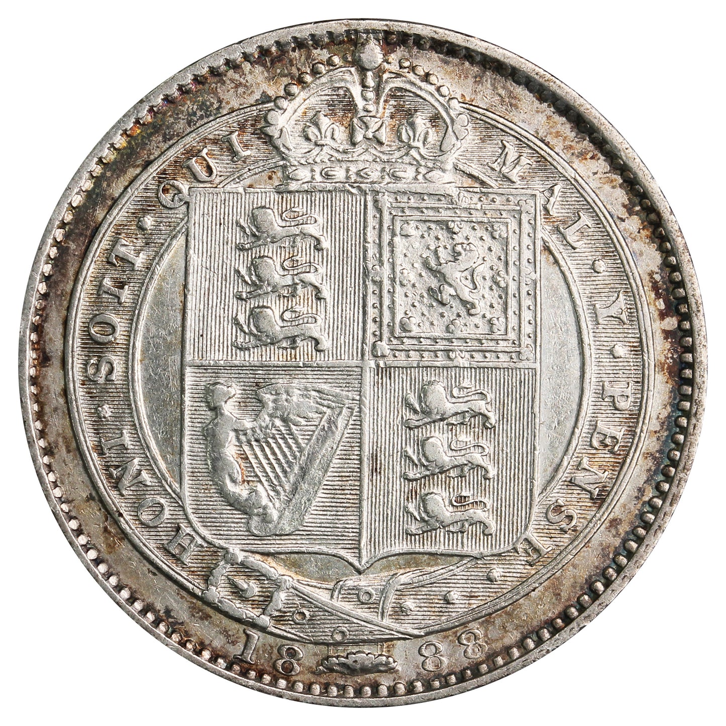Great Britain 1888 Shilling Extra Fine (EF40)