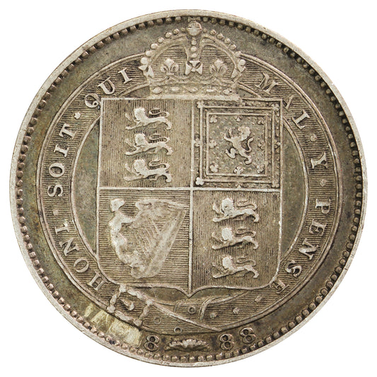 Great Britain 1888 Shilling VF-EF (VF30)