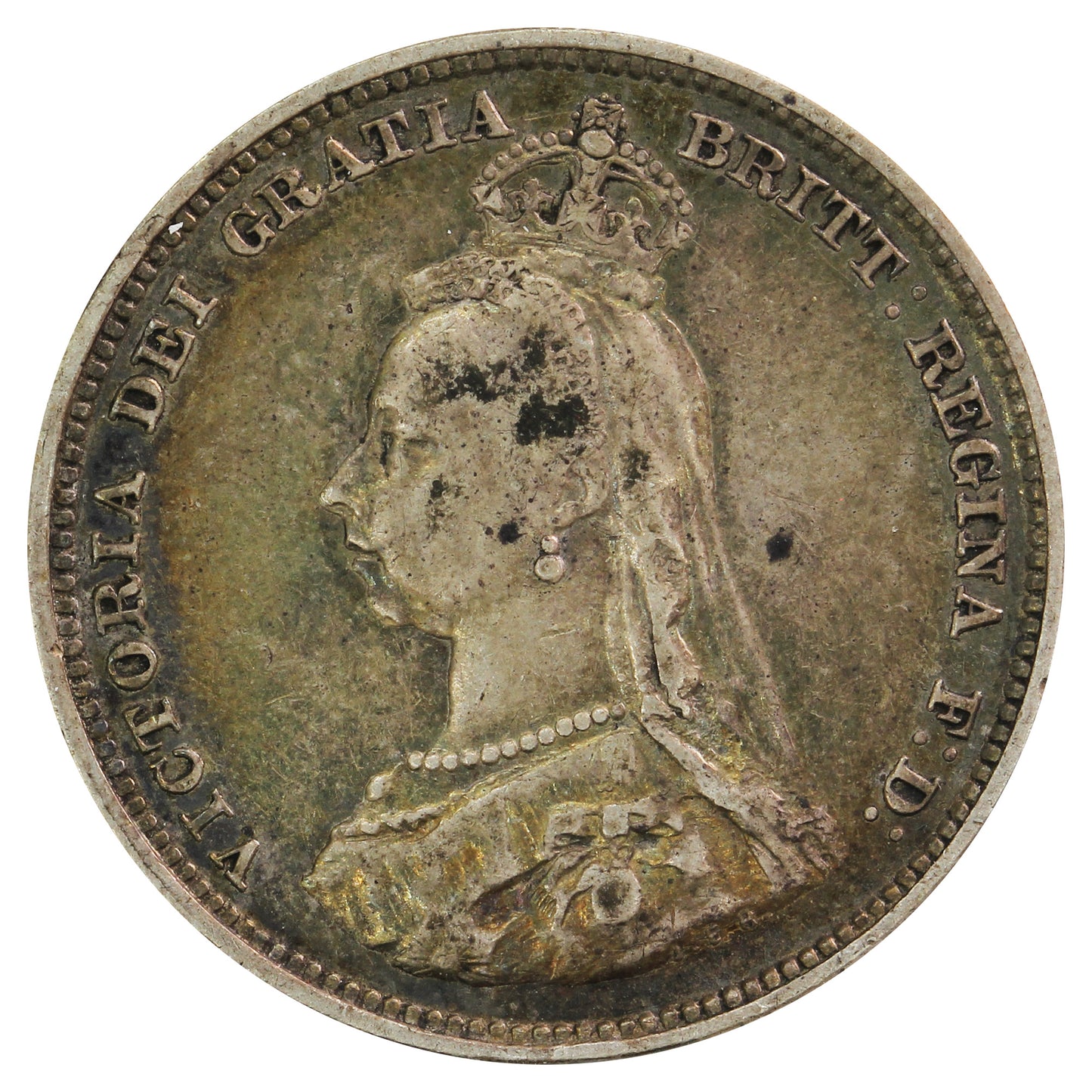 Great Britain 1888 Shilling VF-EF (VF30)