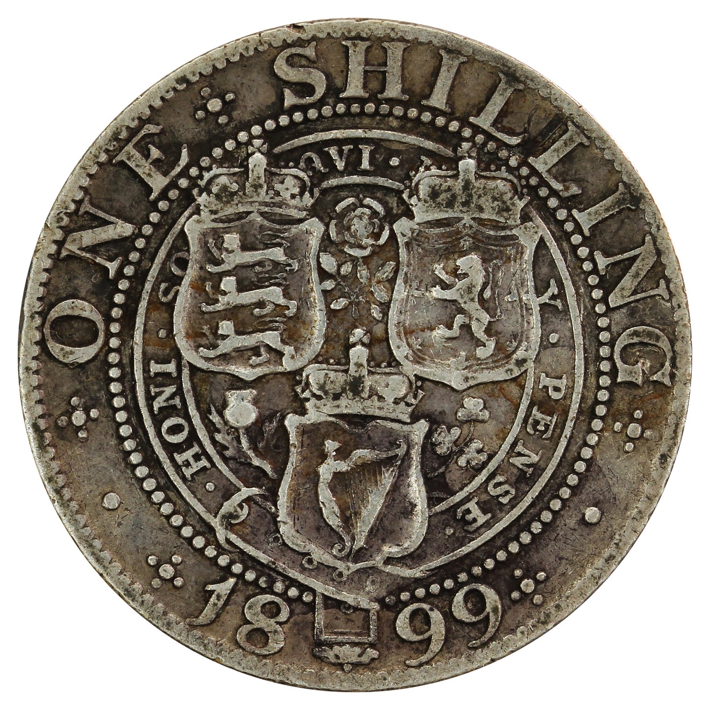 Great Britain 1899 Shilling Fine (F12)