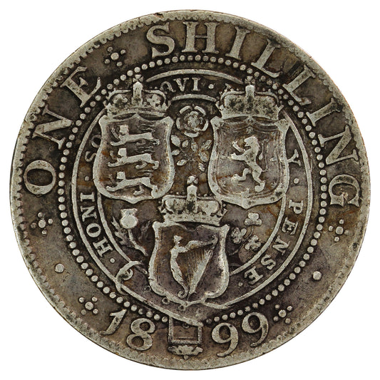 Great Britain 1899 Shilling Fine (F12)