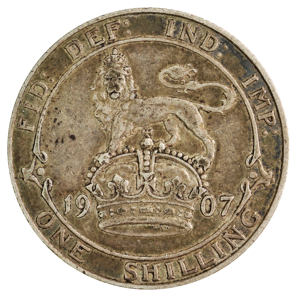 Great Britain 1907 Shilling VF-EF (VF30)