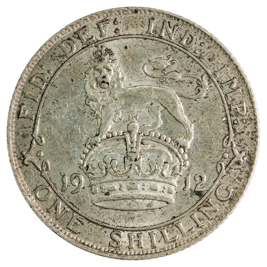 Great Britain 1912 Shilling EF-AU (EF45)