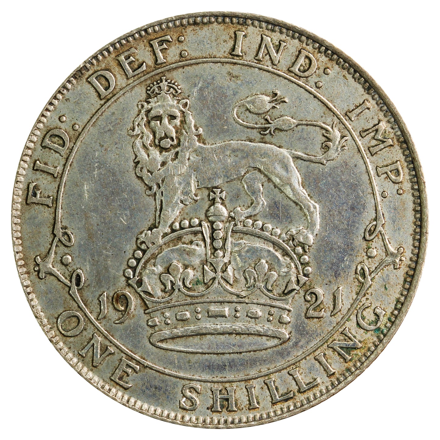 Great Britain 1921 Shilling Extra Fine (EF40)