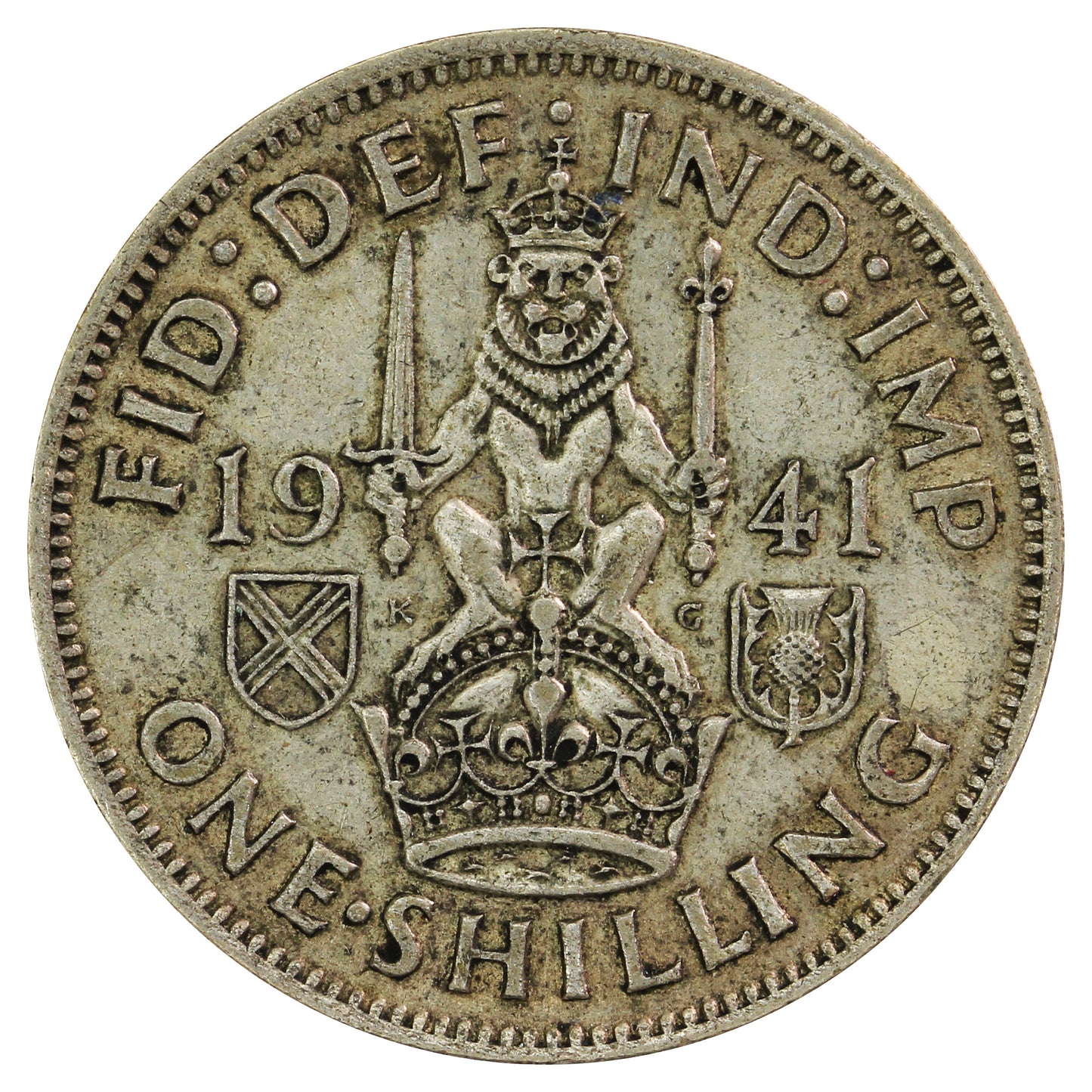 Great Britain 1941 Shilling Circulated